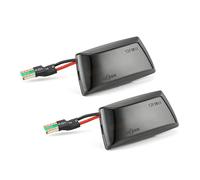 Jodriva Luz Intermitente dinámica, luz Intermitente secuencial, for Opel, Astra H Zafira B Corsa D Insignia A Meriva B, for Chevrolet, for Cruze, Luz Intermitente del Coche(Schwarz)