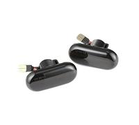 Jodriva Luz Intermitente Lateral dinámica, for Nissan, Opel, Smart, Renault, Clio 1 2 KANGOO Megane Laguna Luz Intermitente del Coche(Smoked B)