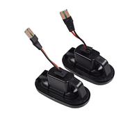 Jodriva Luz Intermitente Lateral dinámica, luz Intermitente secuencial, Prelude CRX S2000 Integra Fit del Sol, for Acura, Civic, Luz Intermitente del Coche(2PCS Smoked Black)