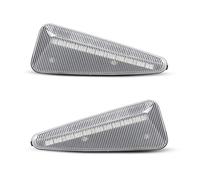 Jodriva Luz Intermitente secuencial de señal de Giro Lateral ámbar dinámica de 2 uds, for Dacia, Sandero I 2008,11-2011,12 Luz Intermitente del Coche(Dynamic Clear A Type)