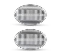 Jodriva Luz Intermitente secuencial de señal de Giro Lateral ámbar dinámica, for Opel, Meriva A Corsa CB Astra F Combo C Tirgra A, 2 uds. Luz Intermitente del Coche(Dynamic Clear Case)