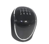 Jodriva Palanca de Cambio de Palanca de Cambios de Cuero PU de 5/6 velocidades, for Ford, for Mondeo IV S-MAX C-MAX, for Transit, for Focus MK3 MK4, for Kuga Pomo de Cambio de Marchas(1 2 3 4 5 6 R)