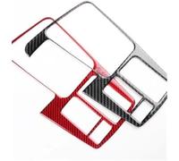 Jodriva Panel de cambio marchas embellecedor pegatina coche fibra, para Seat, para Leon 2017 2018 2019 Lhd Rhd marco interior accesorios interiores Bisel del tablero