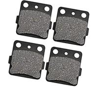 Jodriva Pastillas de freno delanteras y traseras motocicleta, for Hon-da ATC250 ATC200X TRX300EX TRX400EX Fourtrax Sportrax TRX250X TRX400 EX Pastillas de freno para ruedas de moto(BLACK 2 Pairs)