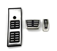 Jodrivá Pedal de acero inoxidable, for Audi, Q5 Q5L SQ5 2017-2020 Acelerador Combustible Pedal de freno Resto Almohadillas de pedal Alfombrillas Accesorios de cubierta Cubierta de las almohadillas del