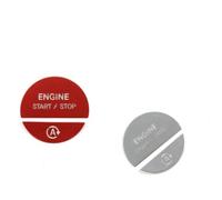 Jodriva Pegatina for botón de Arranque y Parada del Motor del Interior del Coche, for Mercedes-Benz, for CE GLC-Class W206 W214 X254 2022-2024 Interruptor de Arranque(Rot)