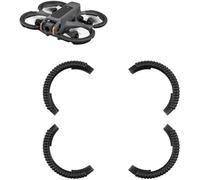 Jodriva Protectores anticolisión for hélices de dron DJI AVATA2, anillo parachoques, protectores fluorescentes, accesorios TPU Gancho trasero de bicicleta(Schwarz)