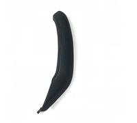 Jodriva Reemplazo de la moldura de la cubierta de cuero de la manija de la puerta del pasajero izquierdo derecho del interior del automóvil, for Embellecedor para manija de automóvil(Left Black)