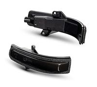 Jodriva Repetidor de indicador de espejo, luz de señal de giro de espejo ámbar dinámico, intermitente de agua corriente, for Suzuki, Jimny 2019-2020, 2 uds. Luz intermitente del coche(Dynamic Smoked C