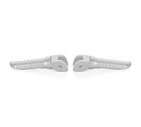 Jodriva Reposapiés Delantero de Aluminio CNC Scrambler, estriberas, Pedales, Accesorios for Motocicletas Reposapiés para Motocicleta(Silver)