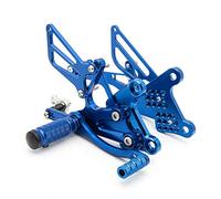 Jodriva Se Adapta a NSF100/NSR50 2004-2010 Reposapiés Trasero Ajustable de Aluminio for Motocicleta Reposapiés Trasero Pedal de Estribo Reposapiés para Motocicleta(Blue)