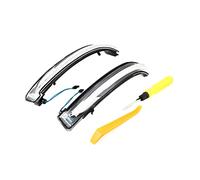 Jodriva Señal de giro de desplazamiento intermitente dinámico del espejo retrovisor lateral, for NISSAN, for X-TRAIL, T32, for Qashqai, 2014-2018, for Murano, Z52 Juke Navara NP300 Luz intermitente de