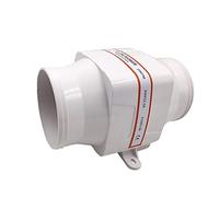 Jodriva Soplador de Aire sentina en línea for Barco, RV, Color Blanco, con Manguera 4 Pulgadas, 12 V, 270 CFM Ventilador de Flujo de Aire para Motores de Barcos