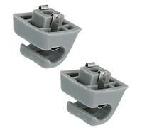 Jodriva Soporte de Clip con Gancho for Parasol ABS for automóvil Gris 126-810-00-12-8412 2 Piezas Clip para Parasol de Coche