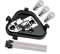 Jodriva Soporte de luz trasera del lado del conductor, conector de enchufe con bombillas y arnés, for Serie 3 320i, 328i, 335i y 328d (2012-2015). Reemplazar 63217313043. Soporte de montaje para luz t