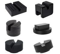 Jodriva Soporte Universal for Gato Elevador de Coche, Almohadillas de Goma, Adaptador Protector de Marco, Almohadilla de Goma ranurada for Gato de Coche, for Lexus, Subar, Fiat, Almohadilla para Gato