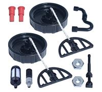 Jodriva Tapa de línea de filtro de combustible y aceite, for STIHL, 017 018 MS170 MS170C MS180 MS180C, piezas de herramientas de jardín de gasolina for motosierra Línea de combustible para motosierra