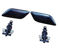 Jodriva Tapa DE Tapa DE Chorro DE Boquilla DE Lavadora DE Faro Negra con Conector, for Toyota, for Camry 2009-2011 85045-33060 85044-33070 Tapa de la Boquilla del lavafaros(Black Pair)