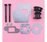 Jodriva Tuercas de perno del silenciador escape, entrada escudo térmico, for pieza repuesto motosierra MS250 MS230 MS210 025 023 021 Kit de silenciador para motosierra