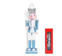 Jodsen 30 cm Cascanueces de Navidad de Madera,Soldados Cascanueces de Madera,Muñeco Cascanueces Figuras Cascanueces de Navidad,Adornos de Navidad de Cascanueces (Rey)