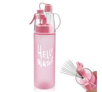 Jodsen Botella de Agua de Deportes Nebulización,580ml Botella Agua en Aerosol a Prueba Nebulizada con Pajita Abatible,para Ciclismo Escalada Fitness Senderismo Correr Montañismo,Aire Libre