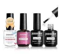 JODSONE 15ML Deshidratador de Uñas Primer base y top coat semipermanente Superficie Brillante Secado Rápido Duradero En Casa DIY Nail Salon Girl Gift keep Nail Art Design Larga Duración