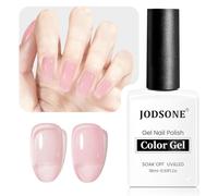JODSONE Esmalte de uñas de gel de 18 ml, cristal rosa para manicura de salón y arte de uñas, bricolaje en casa, esmalte de gel, necesita U V, regalo para mujeres