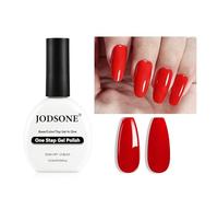 JODSONE Esmalte de uñas en gel de 16,5 ml - Quick Cure Long Lasting Red Nail Gel para DIY Home