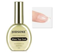 JODSONE Gel Top Coat - 16,5 ml cristal transparente Top Coat Gel esmalte de uñas de gel sin limpiar, alta tenacidad, resistente al desgaste y alta laca de vidrio para una larga durabilidad, requiere