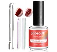 JODSONE Removedor de esmalte de uñas en gel 15ml - no requiere remojo ni envoltura - para una eliminación rápida y fácil en casa con un empujador de cutículas y una lima de uñas.
