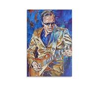 Joe Bonamassa Art - Póster vintage en lienzo, pintura decorativa retro para el hogar, dormitorio, sala de estar, 20 x 30 pulgadas (50 x 75 cm)