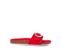 Joe Browns Sandalias deslizantes con hebilla para mujer, color rojo, talla 8, Red, 41 EU