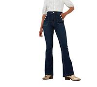 Joe Browns Vintage Wash High Waisted Button Pocket Jeans, añil, 38 para Mujer