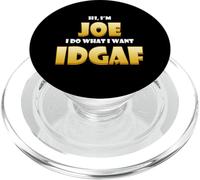Joe Costume Idgaf Meme Personalized First Name Joseph PopSockets PopGrip para MagSafe