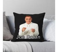 Joe Dolan - Funda de almohada cuadrada de poliéster y lino, terciopelo, con cremallera, decorativa, para sofá, funda de cojín