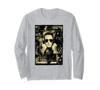 Joe Strummer The Clash Soho 1989 Foto Artista distópico Manga Larga