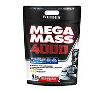 JOE WEIDER VICTORY Mega Mass 4000 Sabor Fresa (4000 g) 69% de hidratos, Enriquecido con Vitaminas y Minerales, con menos azúcares (WMN.401903)