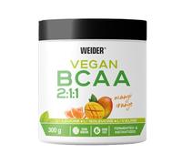 JOE WEIDER VICTORY Vegan BCAA 2:1:1 Mango-Naranja 100% vegano. 300 Gr. 8,7g de BCAA por dosis. Sin grasas, sin azúcares