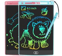 JOEAIS Tableta De Escritura LCD 2 Pack, 8,5 Pulgadas Tablet Dibujo Digital, Juguetes De Aprendizaje De Tablero De Garabatos Y Dibujos, NiñOs Y NiñAs (Rosa + Azul)
