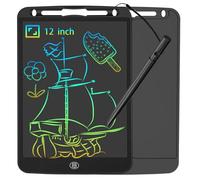 JOEAIS Tableta Escritura LCD de 12 Pulgadas, Tablet Dibujo Digital Pizarra Electrónica para Aprender, Garabatear y Dibujar, Regalos de Juguetes de Navidad y Cumpleaños para Niños y Niñas (Negro)