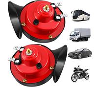 JOEBO Bocinas de Tren de 24V for Camiones, bocina de Caracol de Aire Fuerte, Kit de bocinas de Tren a Prueba de Agua de 300db for Motocicletas (2PCS) / 80