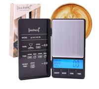 JoeFrex Coffee Scale - Báscula de café con temporizador, incluye pilas, báscula precisa con función de cuenta regresiva