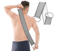 Joeji's Kitchen Esponja Exfoliante Espalda de Fibra Vegetal Natural - Exfoliante para hombres y mujeres - Cepillo Ducha para espalda alivia la piel áspera - Exfoliante Corporal