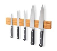 Joeji's Kitchen Barra Imantada para Cuchillos 40 cm - Madera de Bambú Ecológico - Iman Cuchillos Sujeta de Cocina - Barra Magnetica para Utensilios y Herramientas