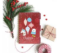 Joeji's Kitchen Christmas Planner Agenda de Navidad | Navidad Organizador de diseño moderno | Cuaderno navideño tamaño A5 para planificar
