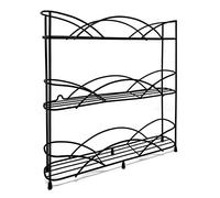 joeji's Kitchen Especiero de Cocina de Pie Libre Encimera - 3 Niveles - Organizador de Especias Estable - Especias de Cocina - Negro…