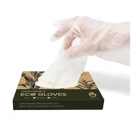 joeji's Kitchen Guantes desechables S, guantes desechables, guantes de alimentos, ecológicos, desechables, sin látex, 100% compostables, pequeños