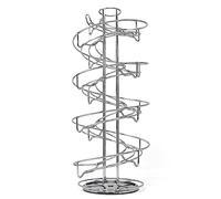 joeji's Kitchen Hueveras para cocina con base antideslizante Soporte huevos cromado que ahorra espacio con capacidad para más de 3 docenas de huevos Soporte para huevos en espiral…