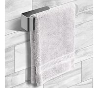 Joeji's Kitchen Toalleros de baño Toallero Plateado - Acero Inoxidable de 19 cm - Toalleros de baño de Estilo Moderno sin taladros - Toallero de Pared para secar la Ropa en baños