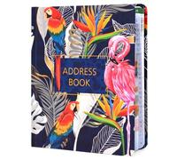 Joeji's Libreta de direcciones A5-100 g/m², papel sin madera, a todo color, índice del alfabeto